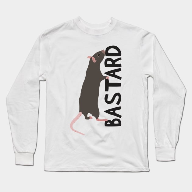 rat bastard Long Sleeve T-Shirt by bug bones